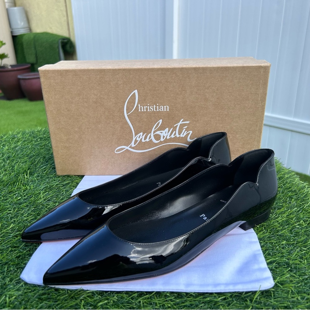 Christian Louboutin Black Flats